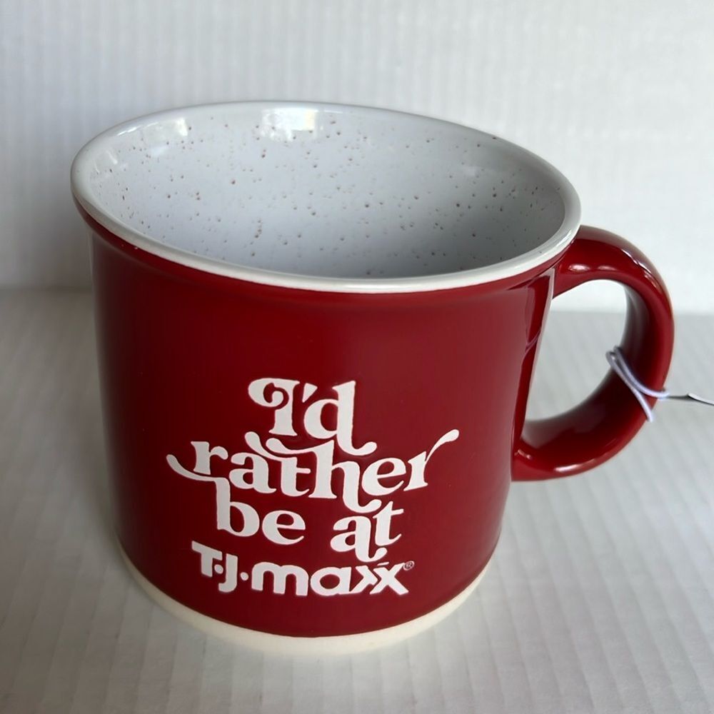 T.J.Maxx Red and White Ceramic Dining Mug - Picture 4 of 10